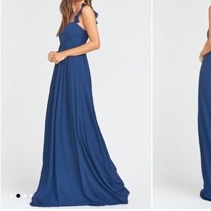 Show Me Your Mumu June Blue Maxi Evening Bridesmaid Dress XXS